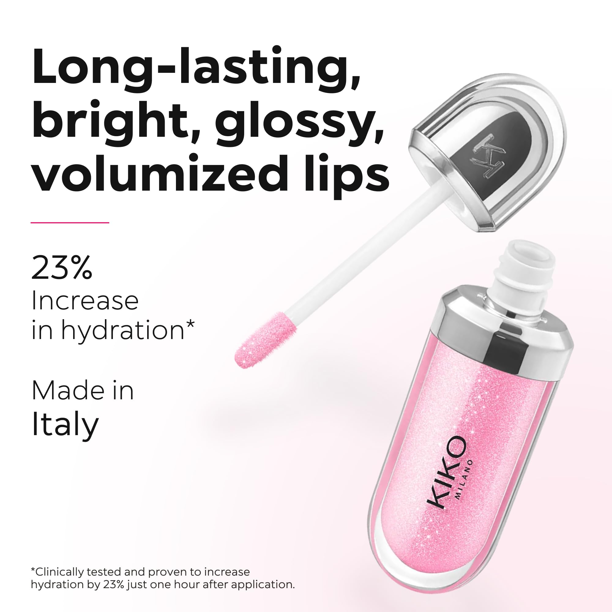 KIKO Milano 3D Hydra Lip Gloss – High Shine, Hydrating, Plumping, Non-Sticky, Moisturizing Lip Makeup - Image 5
